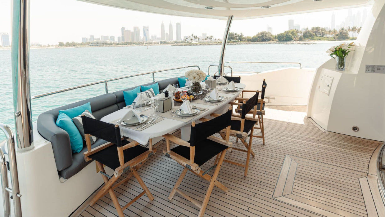 Dubai Premium Yacht Charter 90ft(28m) 20 Person Capacity